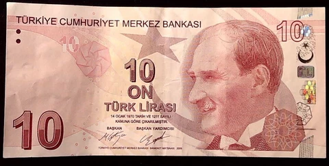 TURKEY TURKIYE 2009 10 LIRA MATH DR. CAHIT ARFF  BANKNOTE  INV#B10501 Cover