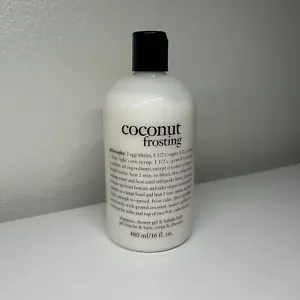 Philosophy Coconut Frosting Shampoo Shower Gel & Bubble Bath 16 Fl. Oz - Picture 1 of 4