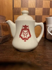VINTAGE LAMBERTON SCAMMELL IVORY RESTAURANT WARE Small Teapot HOTELS - Picture 1 of 7