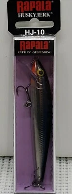 Rapala HJ10 S Silver - 4" 3/8oz Husky Jerk Suspending Rattlin Finnish Minnow New - Image 1 of 4