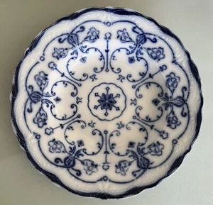 Antiguo cuenco de sopa Conway de 9" cerámica England Flow azul - Imagen 1 de 2