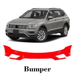 Front bumper PreCut PPF Paint Protection Film For Volkswagen Tiguan 2018-2021 - Picture 1 of 7