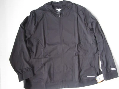 BARCO Skechers 一脚蹬女式全拉链热身夹克 Lightweigt 黑色 2XL — 第 1/4 张图片