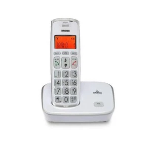 BRONDI BRAVO GOLD CORDLESS GRANDI TASTI CON VIVAVOCE COLORE BIANCO - Zdjęcie 1 z 1