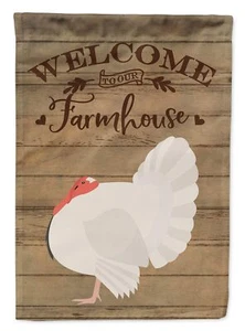 Caroline's Treasures CK6927GF White Holland Turkey Welcome Garden Flag Mailbo... - Picture 1 of 3