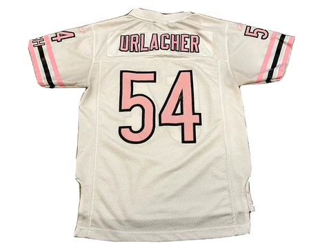 Brian Urlacher Chicago Bears Jersey Pink White Reebok Youth Girls M 10-12 Cover