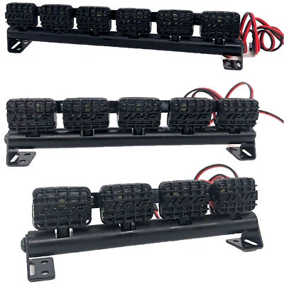 Für 1:10 TRX-4 SCX10 90046 90047 D90 D110  RC Crawler Auto Roof LED Licht Bar - Bild 1 von 4