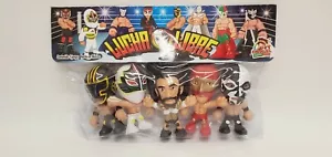 LUCHA LIBRE CABEZONES SET 3" { Set # 12 } Action Figures Mexican Toys IAE - Picture 1 of 5