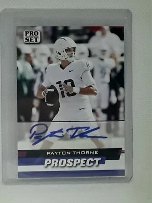 Payton Thorne 2022 Leaf Pro Set Prospect - AUTO #PSP-PT1 - Michigan State - Image 1 of 2