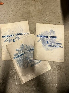 Suzuki Service Data Manual-suzuki 1985/6/8….4/2 Stroke Service Data-genuine - Picture 1 of 4