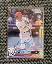 2018 Topps Chrome Update Victor Robles Auto Refractor Rookie Card HMT22