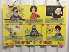 Bob's Burgers mini poster SDCC Comic Con history of the burger FOX fall 11x17