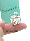 Tiffany & Co Gift Box Padlock Charm Pendant Silver for Necklace /Bracelet wPouch