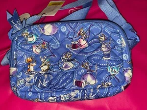 NEU Neu mit Etikett blau ID Vera Bradley Disney Cinderella Paisley Friends kleine Gürteltasche - Bild 1 von 4