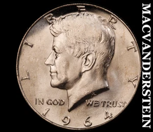 1964 Kennedy Half Dollar - Choice Gem Brilliant Uncirculated Lustrous #B9079 - Picture 1 of 2