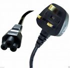 UK Power Lead Clover Leaf Cable With Tie Cord For Lexmark X5075 Printer 2M
