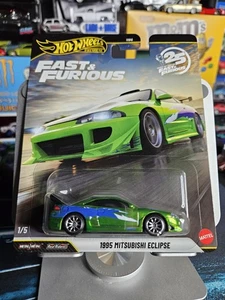 Hot Wheels Premium~Fast & Furious~25 Years~1995 Mitsubishi Eclipse~1/5 Chase - Picture 1 of 2