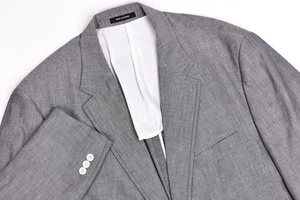 J. Press Mens Solid Gray 100% Cotton Blazer Jacket 44R - Picture 1 of 13