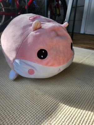 Juguete de peluche de hámster rosa de felpa - almohada suave y tierna Foto 1 de 3