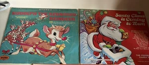 Santa Claus Is Coming To Town; Peter Pan & Rudolph. Fair Condition. See Pictures - Foto 1 di 9