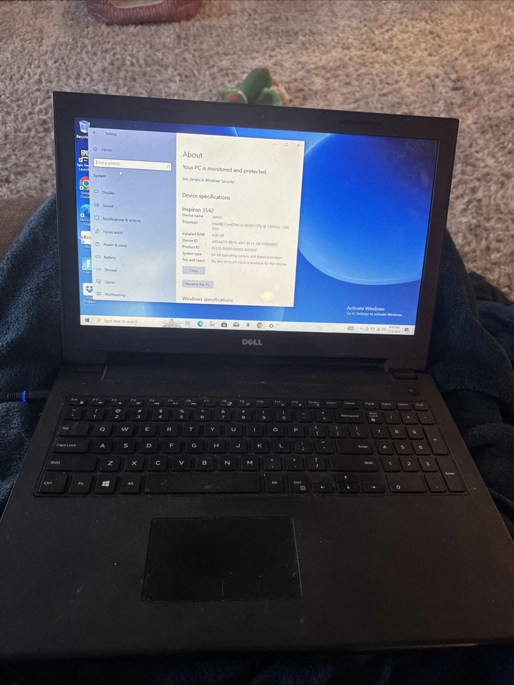 戴尔 Inspiron 3542 CPU 酷睿 I3-4030U 1.90GHz 4GB RAM 15.6 — 第 1/1 张图片