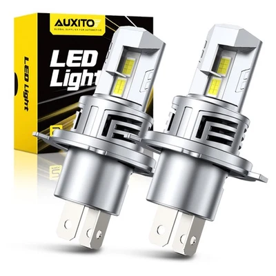 AUXITO H4 9003 M6S Lámpara Faro LED 6500K Blanco Brillante Súper Universal 2 PIEZAS Foto 1 de 4