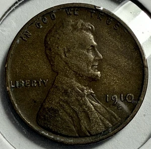 1910-S Lincoln Cent - Free Shipping - (30-8) - Picture 1 of 3