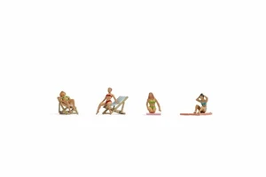 Sunbathers (4) figures set TT gauge Noch 45851 - Picture 1 of 1