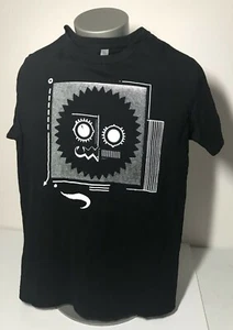 Next Level Magnetic Terrarium Black T-Shirt Men's Size S White Graphics GC - Picture 1 of 9