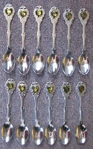 COMPLETE SET OF 12 HOROSCOPE/ZODIAC COLLECTABLE SPOONS - WITHOUT ORIGINAL CASES - Picture 1 of 1