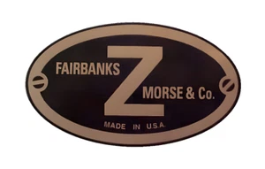 FITS VINTAGE FAIRBANKS MORSE HIT & MISS Z FARM ENGINE GAS GASOLINE STICKER DECAL - Picture 1 of 1