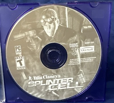 Tom Clancy's Splinter Cell (PC, 2002) Replacement For Disc 3 Only - Image 1 of 4