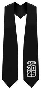 Estola de graduación negra "Clase de 2025" - Imagen 1 de 1
