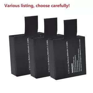 battery For Pruveeo DV200 Waterproof Sports Action Camera with WiFi,4K Video Cam - Picture 1 of 30