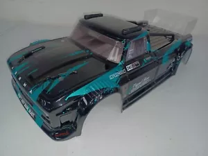 ARRMA 1/8 INFRACTION 3S 4X4 - BODY SHELL BLACK and TEAL - Picture 1 of 4
