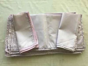 LOT 16 napkins 17" square light purple cotton zig zag trim handmade - Picture 1 of 4