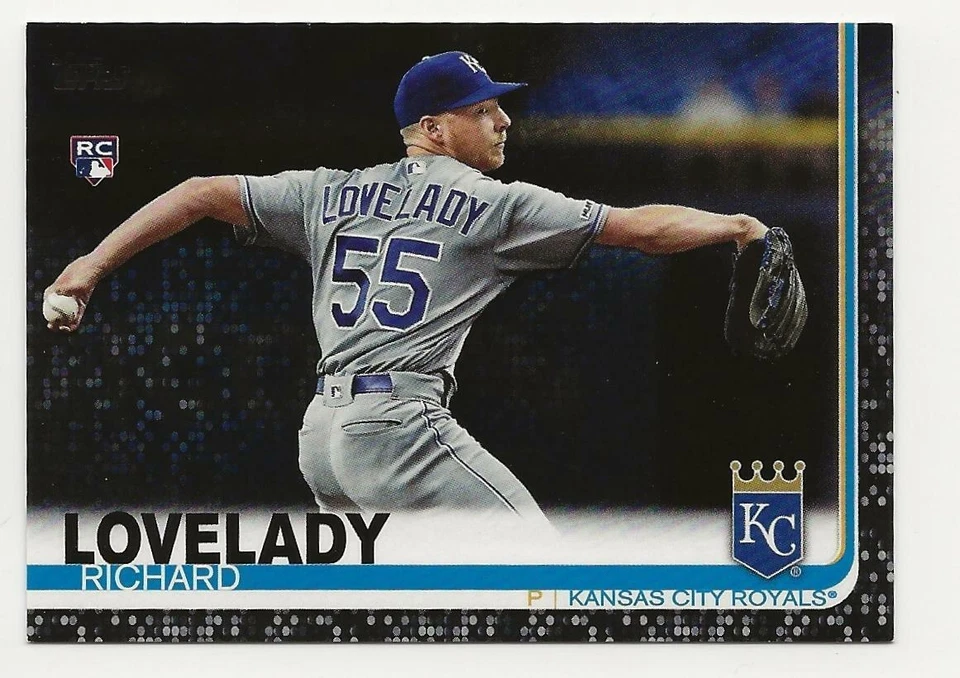 2019 Topps Update RICHARD LOVELADY Black Parallel 61/67 Royals Rookie RC #US213 - Image 1 of 1