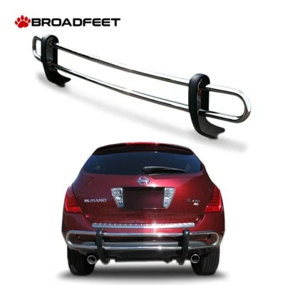 fits Nissan Murano 2003-2008 Rear Double Pipe Tubular Bumper Guard Protector - Imagem 1 de 4
