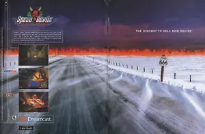 2000 2pg Print Ad of Speed Devils Route 666 SegaNet Dreamcast game advertisement - Picture 1 of 2