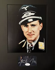 Luftwaffe Gunther Rall ACE 275 Vic CLASIFICA 3er de todos los tiempos más mata CORTE FIRMADO SEGUNDA GUERRA MUNDIAL - Imagen 1 de 3