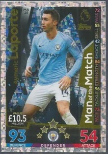 TOPPS MATCH ATTAX EXTRA 2018-19- #MA25-MANCHESTER CITY-AYMERIC LAPORTE-HOJA - Imagen 1 de 1