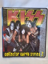 KISS Collector Cards Series One & Two w/Two Gene Rare Foil Inserts plus Binder