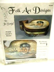 Jo Sonja Jonah's House Folk Art Painting Pattern Packet  PP56 - Picture 1 of 4