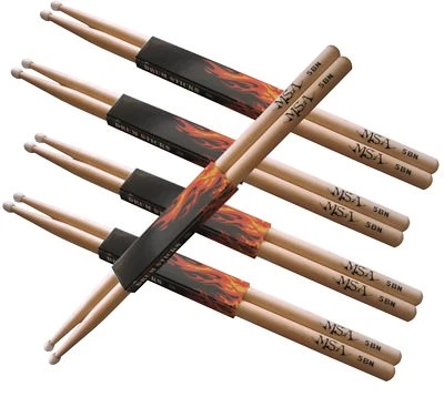 5-Paar Drum Sticks- Schlagzeugstöcke,Trommelstöcke,Gr-5B-Nylon-Kopf-MSA !n - Bild 1 von 2