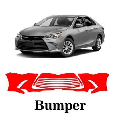 Película de protección de pintura PPF precortada para parachoques delantero para Toyota Camry 2015 2016 2017 Foto 1 de 4