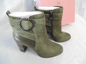 Moda in Pelle Kimber Khaki Suede Ankle Boots UK5.5 EU39 - Picture 1 of 9
