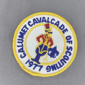 Calumet Cavalcade of Scouting 1977 BSA Boy Scout 3" Patch - Foto 1 di 2