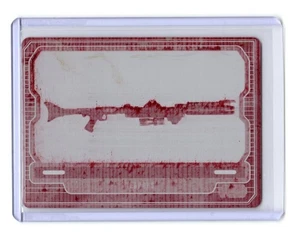 Star Wars Galactic Files 2 2013 Magenta Printing Plate 1/1 DC-15 Blaster Rifle - Picture 1 of 4