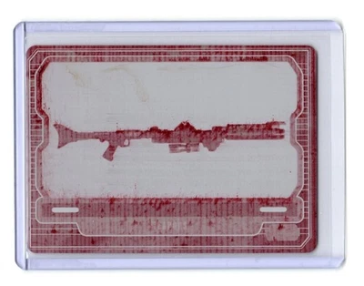 Star Wars Galactic Files 2 2013 Magenta Printing Plate 1/1 DC-15 Blaster Rifle - Image 1 of 4