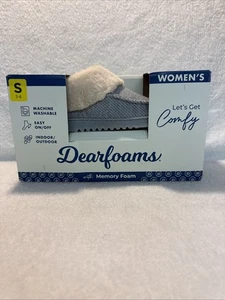 Dearfoams Ciabatte Zoccoli Donna Grigio Interno/Esterno Memory Foam S 5-6 - Foto 1 di 10